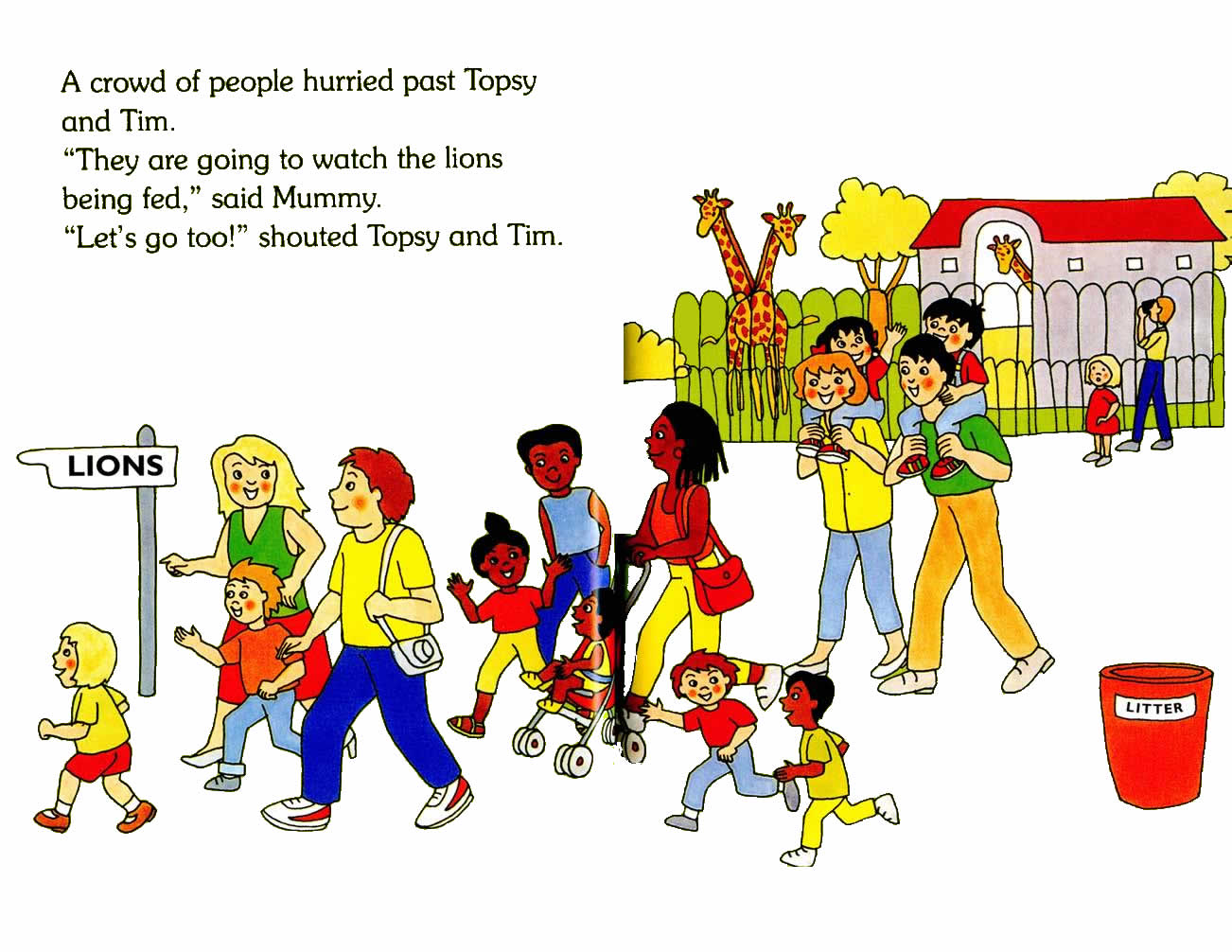 Ladybird - Topsy Tim Books - Go To The Zoo (08),绘本,绘本故事,绘本阅读,故事书,童书,图画书,课外阅读